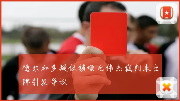 德尔加多疑似锁喉毛伟杰裁判未出牌引发争议